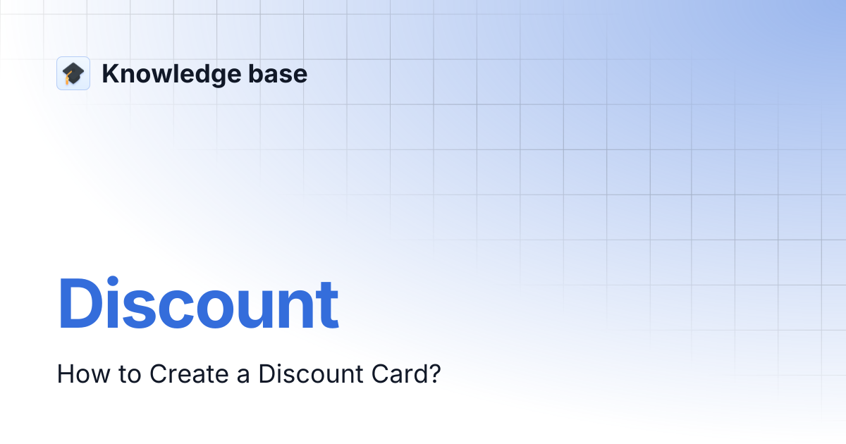 Discount | Knowledge base