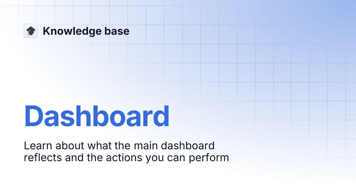 Dashboard | Knowledge base